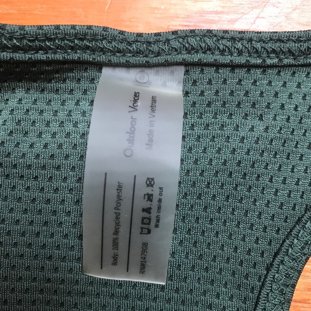 Outdoor Voices Green Mesh Racerback Sporty Dress, EUC, S - Picture 4 of 11